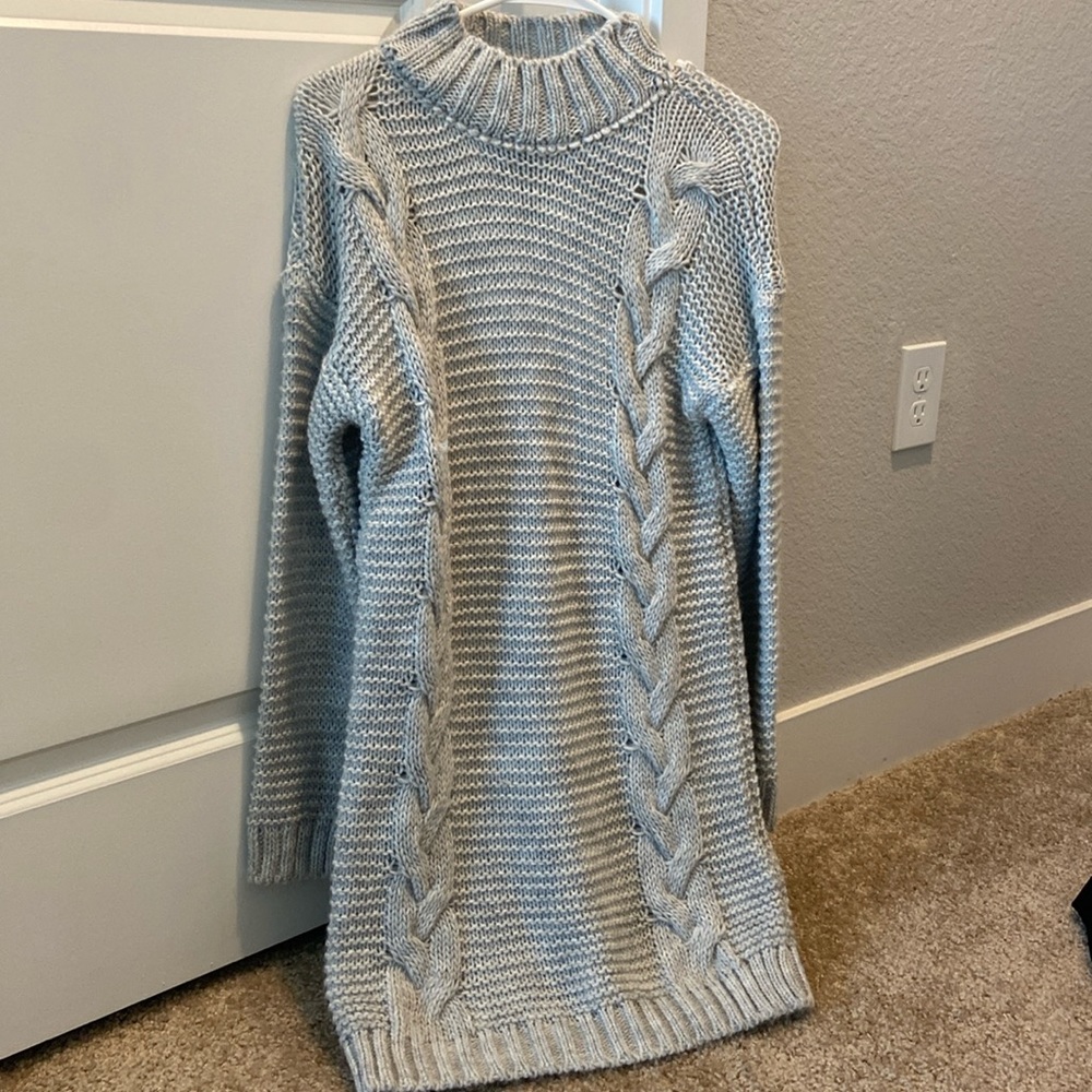 NWOT Grey sweater dress